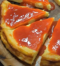 That One Place, LLC | Portuguese Cheesecake with Guava Topping