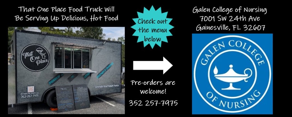That One Place, LLC | Food Truck Location/Menu