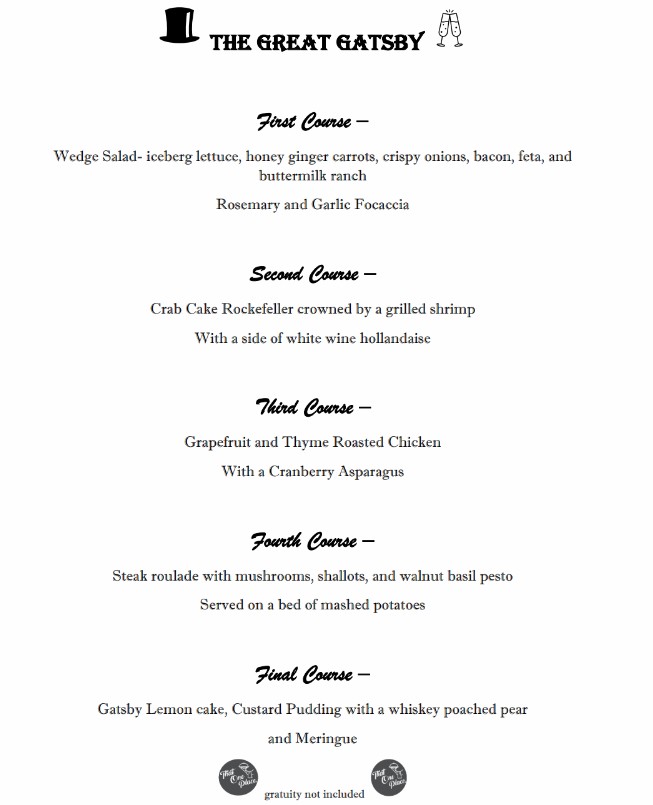 That One Place, LLC | Themed Dinner - The Great Gatsby